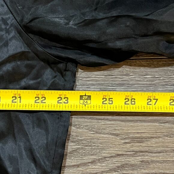 Vintage 80s Taylor Made Hank Williams Jr Black Satin Bomber Jacket USA - Large - Picture 9 of 10